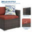 Ensemble de canapé d'extérieur 5 pièces - Canapé modulaire en rotin toutes saisons-978275295-978275292