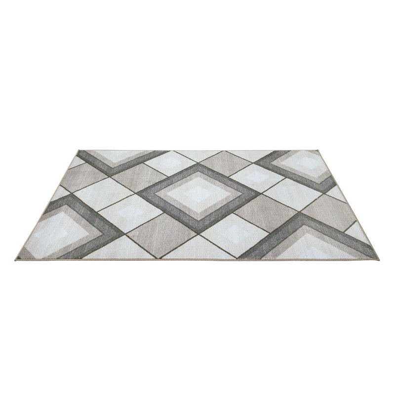 Gibeon Geometric Area Rug, Rectangle 60 x 112cm