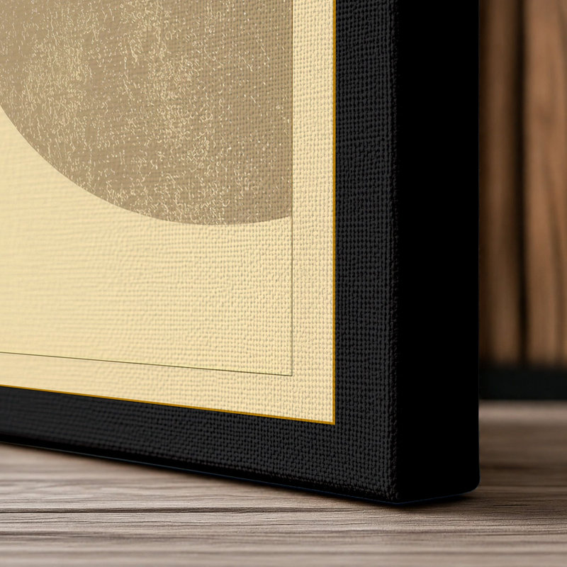 Balance Geometric - Wrapped Canvas, 36x24 - 91.4 x 61.0 cm, Black Border