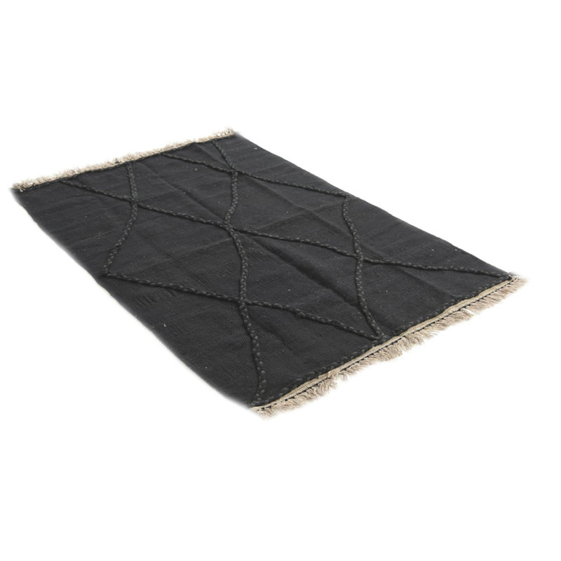 Tapis noir Noor