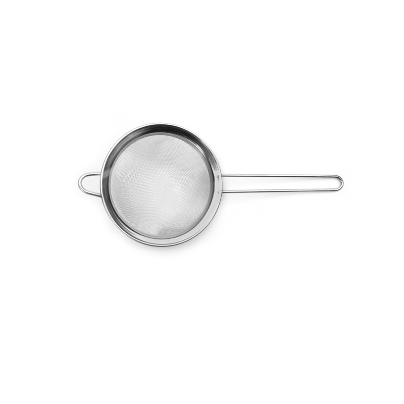 6-Inch Stainless Steel Fine Mesh Strainer with Long Handle