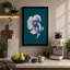 Betta in Blue Modern - Wrapped Canvas-1297467203-1297467207