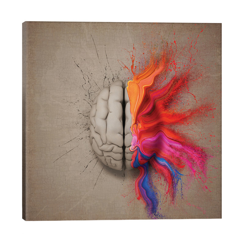 The Creative Brain by Johan Swanepoel - Wrapped Canvas Gallery-Wrapped Canvas Giclee, 45.72 cm H x 45.72 cm W x 1.91 cm D
