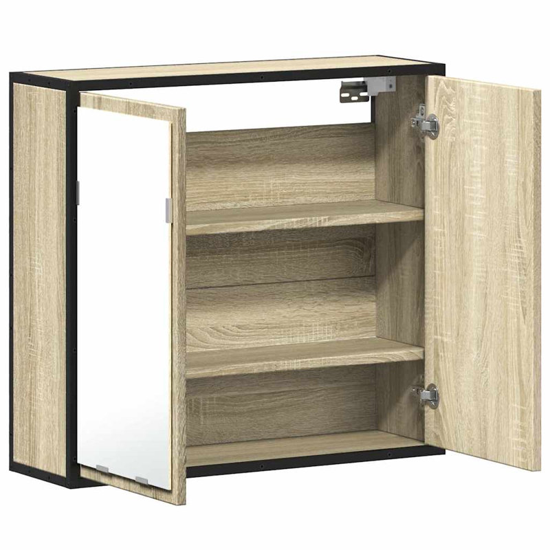 No Mounting / Installation Required Bathroom Cabinet, Sonoma Oak