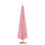 Sapin de Noël artificiel de 1,5 m, mince et élancé, avec 294 branches réalistes et un support métallique pliable, rose.-1667364783-1674912245