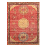 Distressed Homage Hand Knotted Wool Area Rug