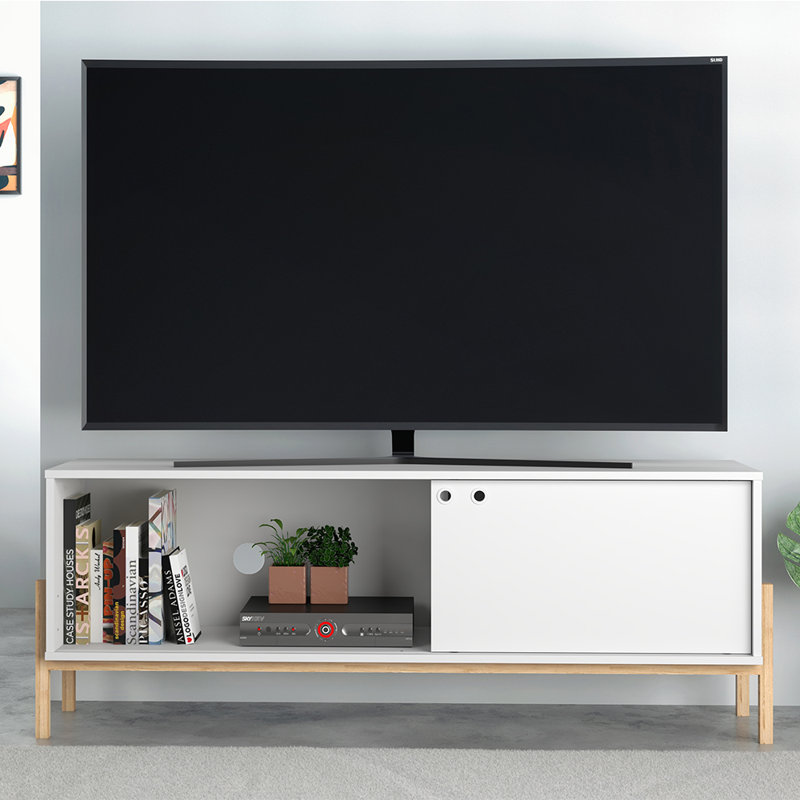 Sasun Unfinished TV Stand for TVs up to 70", White