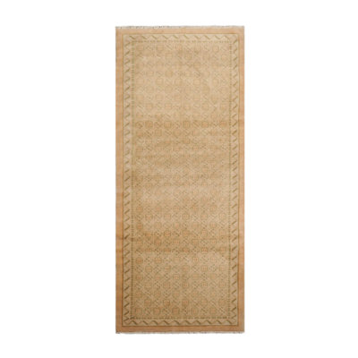 Tapis de couloir unique en laine 3 pi 9 po x 9 pi Kohlberg