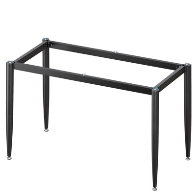 Pieds de table en métal noir