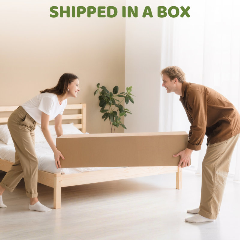 Matelas double de 8 po avec mousse, support de bord amélioré, matériau de la peau, installation facile à transporter