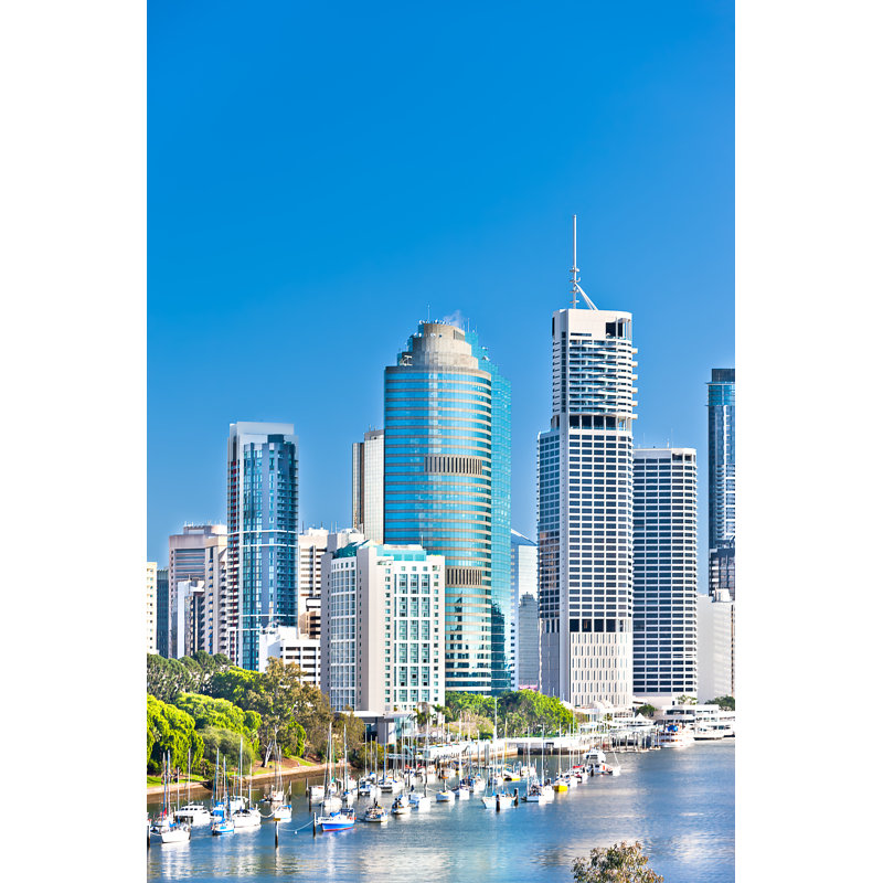Seana City And Buildings - Wrapped Canvas Print, 46 cm H x 30 cm W x 3.8 cm D