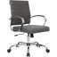 Chaise de bureau LeisureMod Benmar, gris anthracite-134285504