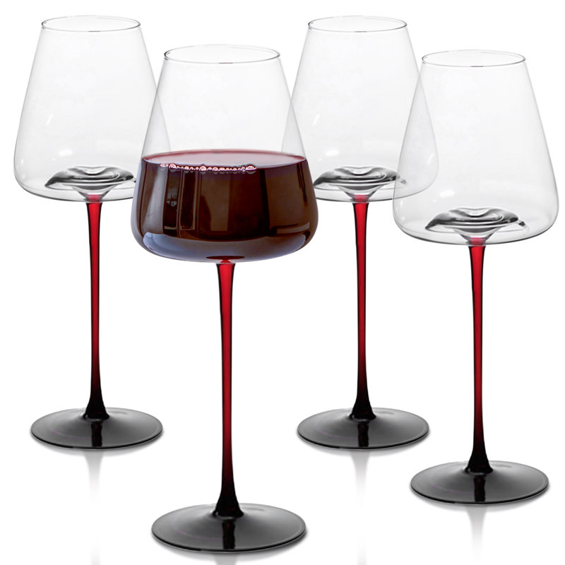 Grands verres à vin concaves 16 oz