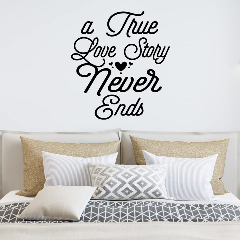 Text & Numbers Non-Wall Damaging Wall Decal, Black, 11" H x 10" W