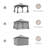 Yardgrace 12'x12' Soft-top Double-Roofed Steel Patio Gazebo-122435061