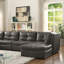 Canapé modulaire en cuir 6 pièces Estere Estere