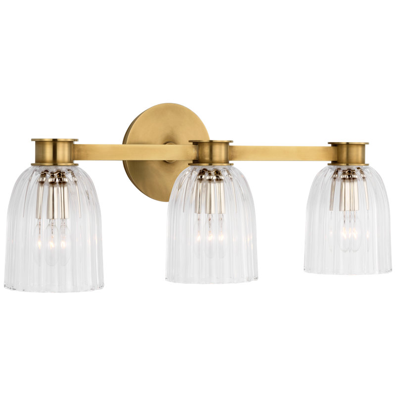 Asalea 3 - Light Vanity Light, Antique Burnished Brass