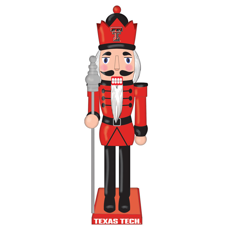 Casse-noisette de table en bois 12 po NCAA , NCAA Texas Tech