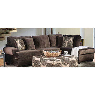 Adaley Upholstered L-Shaped Sectional Right Hand Facing