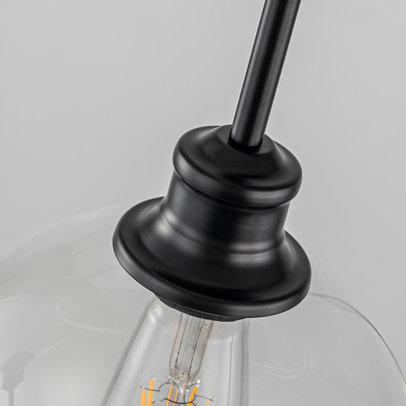 Luminaire suspendu 3 lumières Concow, Transparent