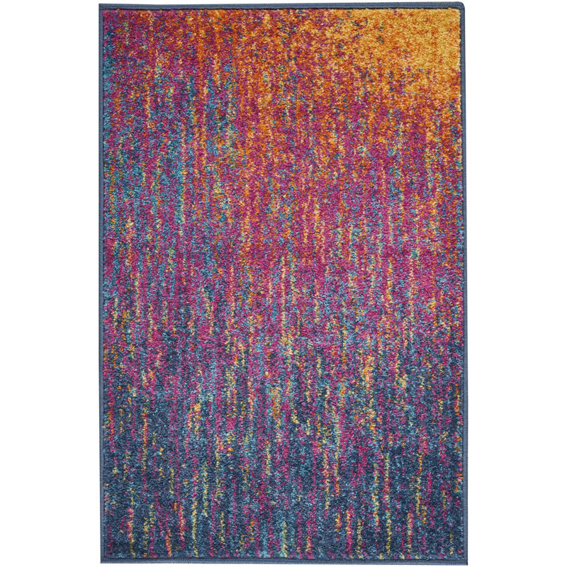 Tapis multicolore, Rectangle 1 pi 10 po x 2 pi 10 po