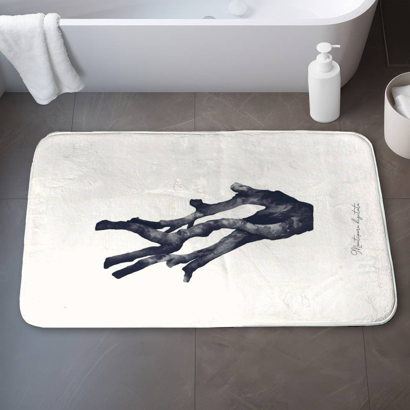 Montipora digitata coral Bath Mat with Non-Slip Backing - Quick Dry Memory Foam Bathroom Rug - Absorbent - Modern Plush Spa-Style - Machine Washable