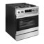 30 in. 4.6 cu. ft. Gas Range with 4 Sealed Burners and Convection Oven in Stainless Steel