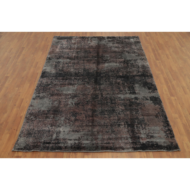 Tapis abstrait aspect vieilli 7 x 10