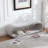Metal Frame Chenille Upholstered Bench With Sturdy Design For Versatile Home Use No Assembly Required-128632927