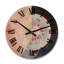 Horloge murale en bois massif Pottstown-1642343860
