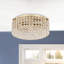 Plafonnier encastré tambour en cristal 2 lumières Siyana-1125944475