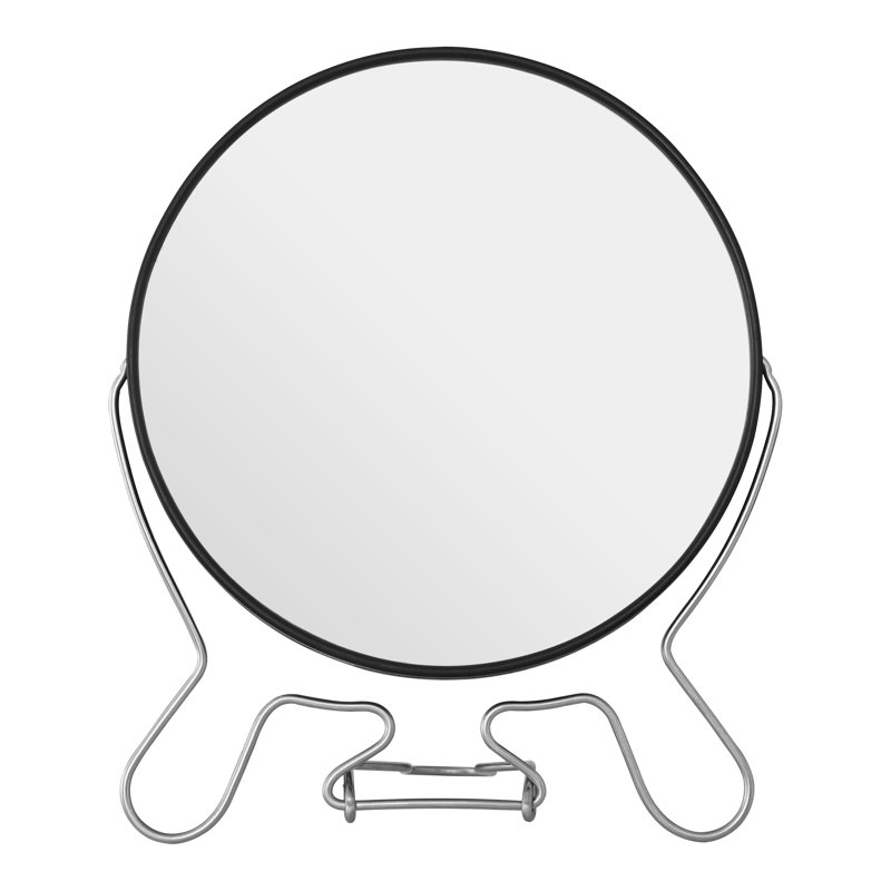 Metal Flat Mirror, 22cm H x 18cm W, White