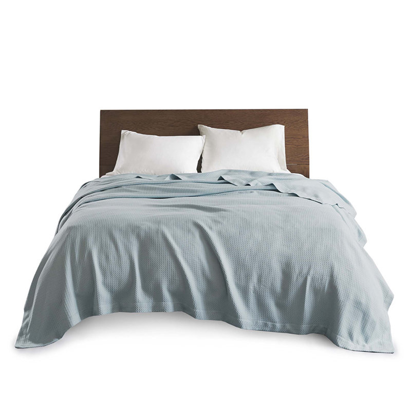 Couverture, Bleu clair, L 108 po x l 90 po