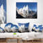 Landscape Printed Mount Everest Glacier Panorama Lumbar Pillow