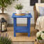Élégante table d'appoint pour les rassemblements extérieurs, les collations et la détente avec un design durable à double couche-1496435569