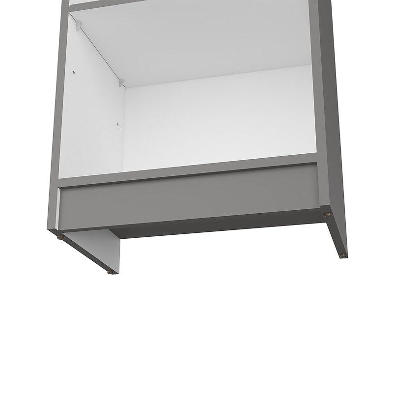 Bibliothèque Bkhome, Gris, Individuel, (5 Shelves) 71.1"H x 60"W x 11.7"D