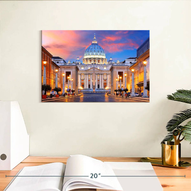 Adella, Basilique Saint-Pierre, Vatican, H 8 po x l 12 po