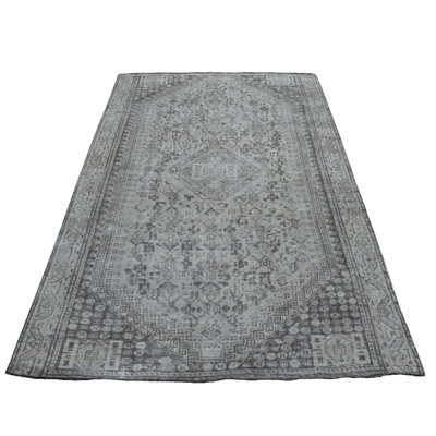 Tapis oriental beige en laine noué à la main 5 pi 1 po x 7 pi 6 po - 5E78440D9C674293A60E906B298B29D9