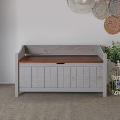 Wood Storage Bench