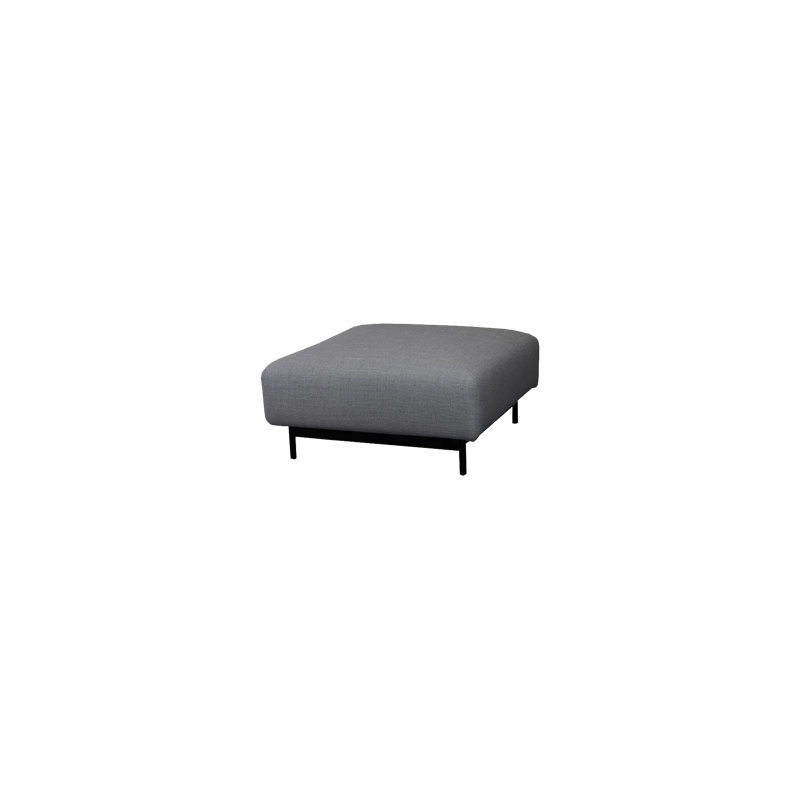 Aura Outdoor Pouf, Dark Gray