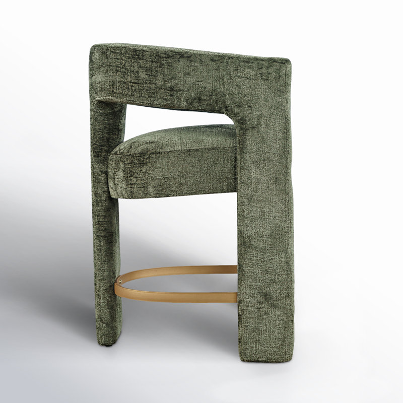 Darlington 25'' Counter Stool, Gwen Forest Microsuede