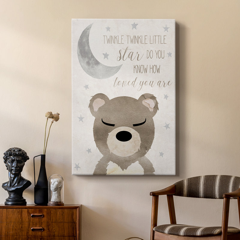 Goodnight Bear - galerie Cavas sur mesure, H 27 po x l 18 po
