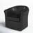 Hahne 30.5" W Swivel Barrel Chair-504137203