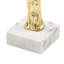 Petite figurine humaine Valeri, base en marbre, aluminium doré 28 pouces