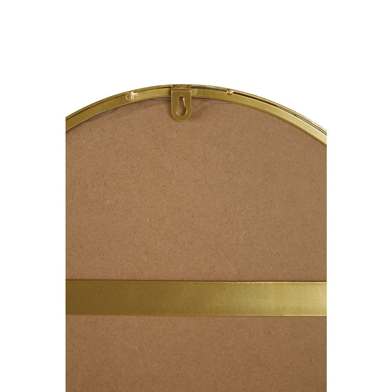 Aguon Flat Mirror, 100H" x 60W" x 3"D, Gold, Oval