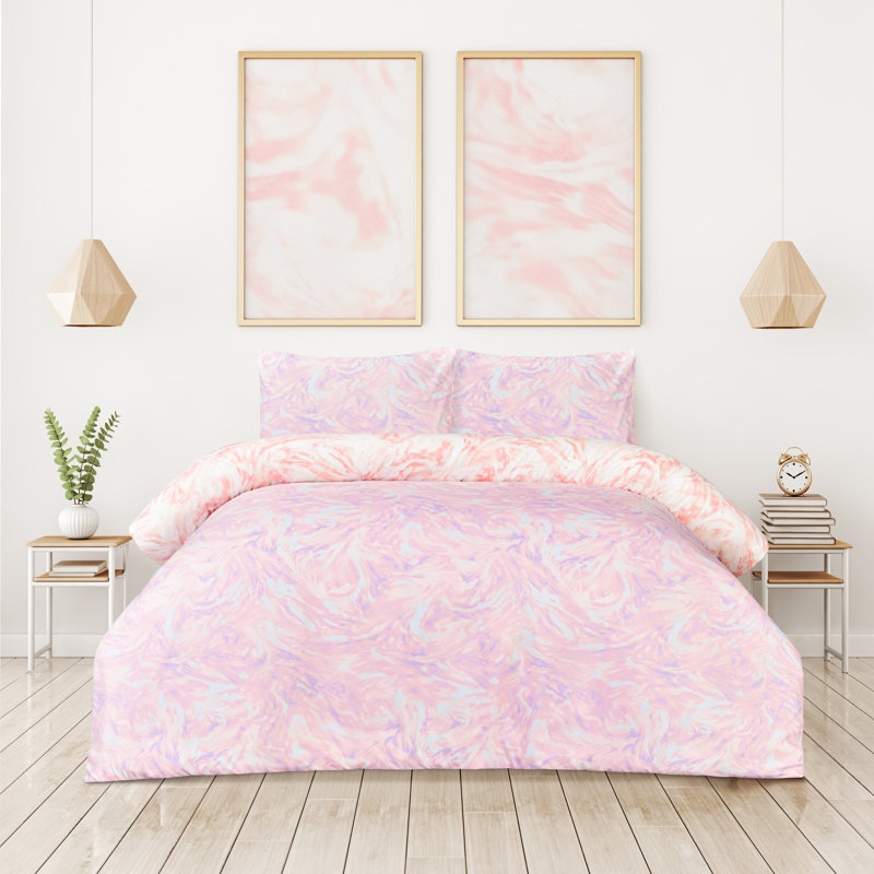 Polyester Marble Duvet Cover, Single Duvet Cover + 1 Standard Pillowcase