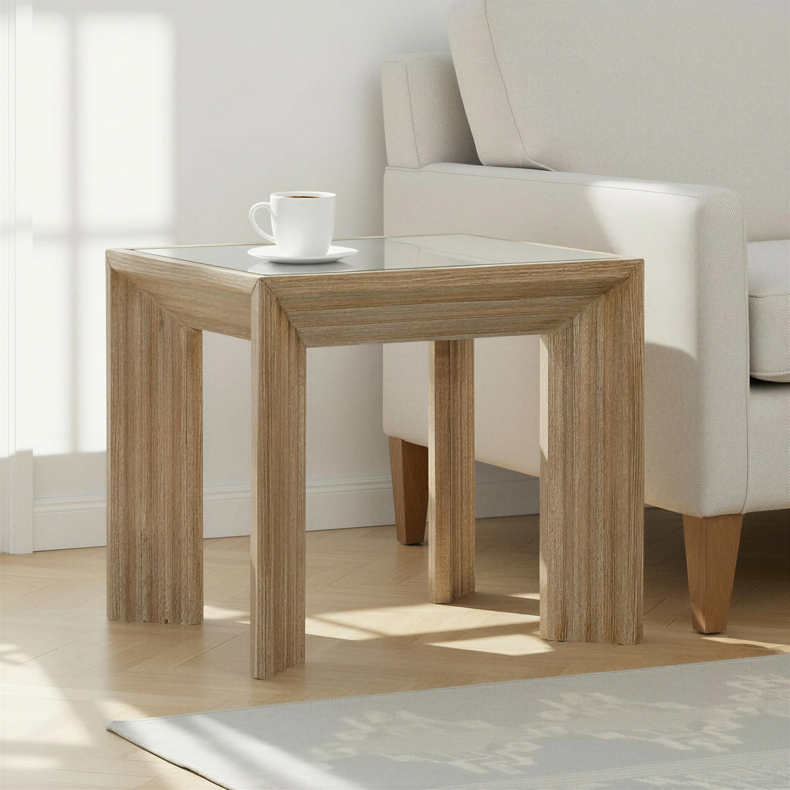Cleo 24" Pine End Table