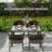 Raydell Rectangular Polyethylene (PE) Wicker Outdoor Dining Table