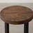 20" Round Solid Pine End Table with Open Shelf