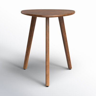 Azori Solid Wood 3 Legs End Table